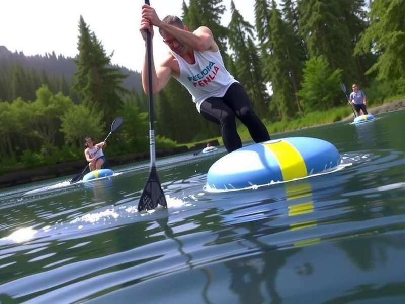 Intense Paddle Action in National Paddle Champions National Paddle Champions Gameplay